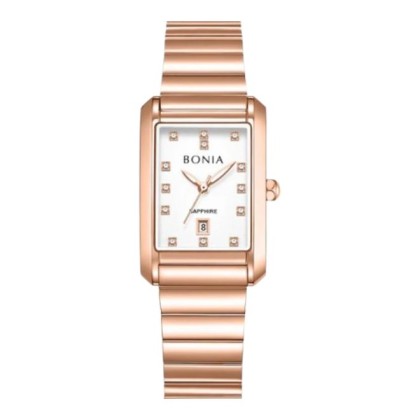 Bonia Elegance BNB10915-2517 White Dial Stainless Steel Women Watch